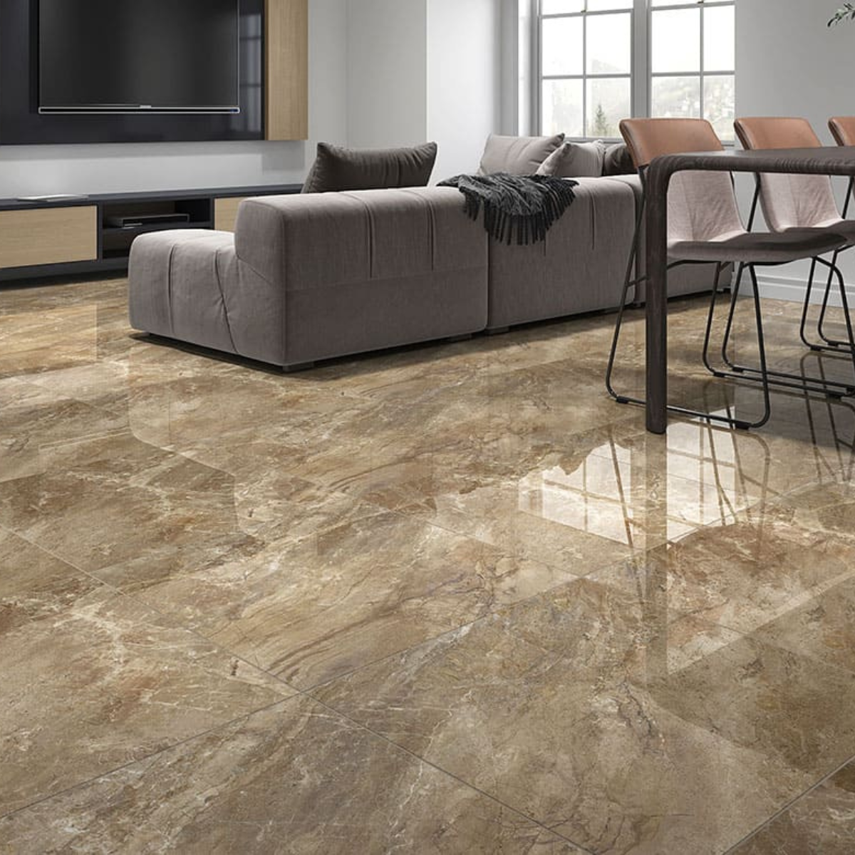 PISO MAGNUM MR RT POLIDO FORMIGRES 66x66 - Imagem 2