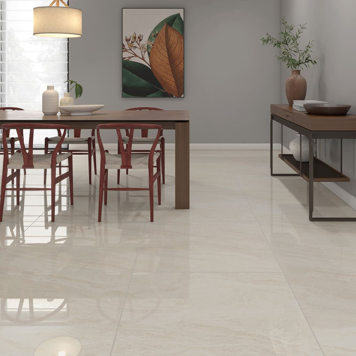 PISO MALI BEGE RT POLIDO FORMIGRES 81X81 - Imagem 2