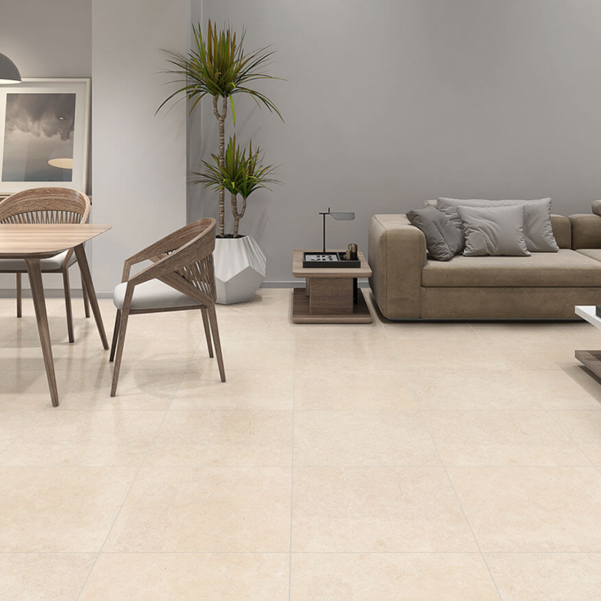PISO MILANO BG MATE RT FORMIGRES 66x66 - Imagem 2