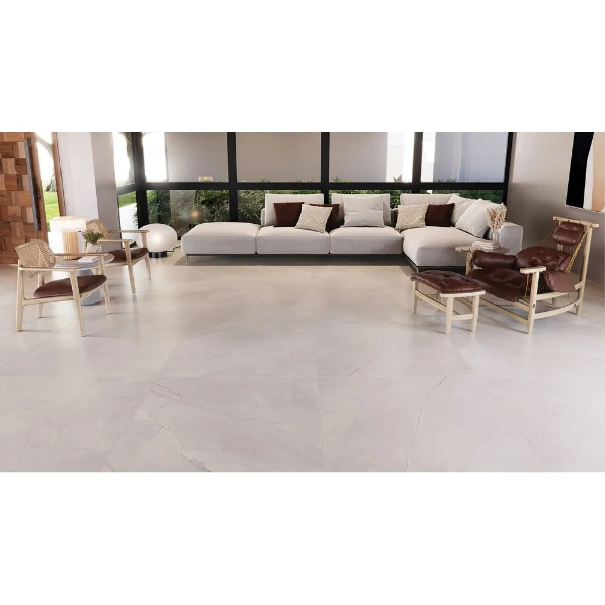PORCELANATO PULPIS GREY POLIDO VILLAGRES 108X108 - Imagem 2