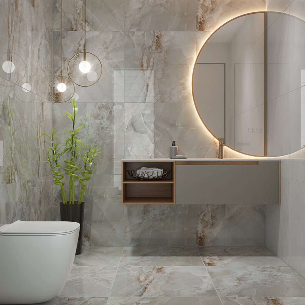 PISO SIRIUS GRAY RT POLIDO FORMIGRES 66x66 - Imagem 2