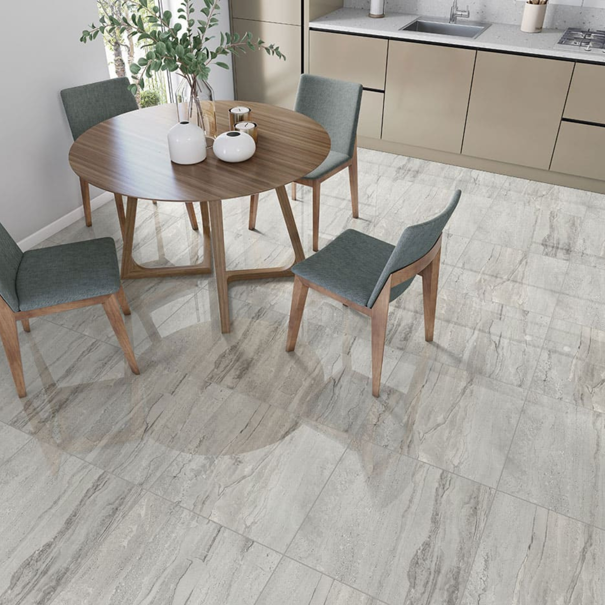 PISO VECCHIA CINZA RT POLIDO FORMIGRES 66x66 - Imagem 2