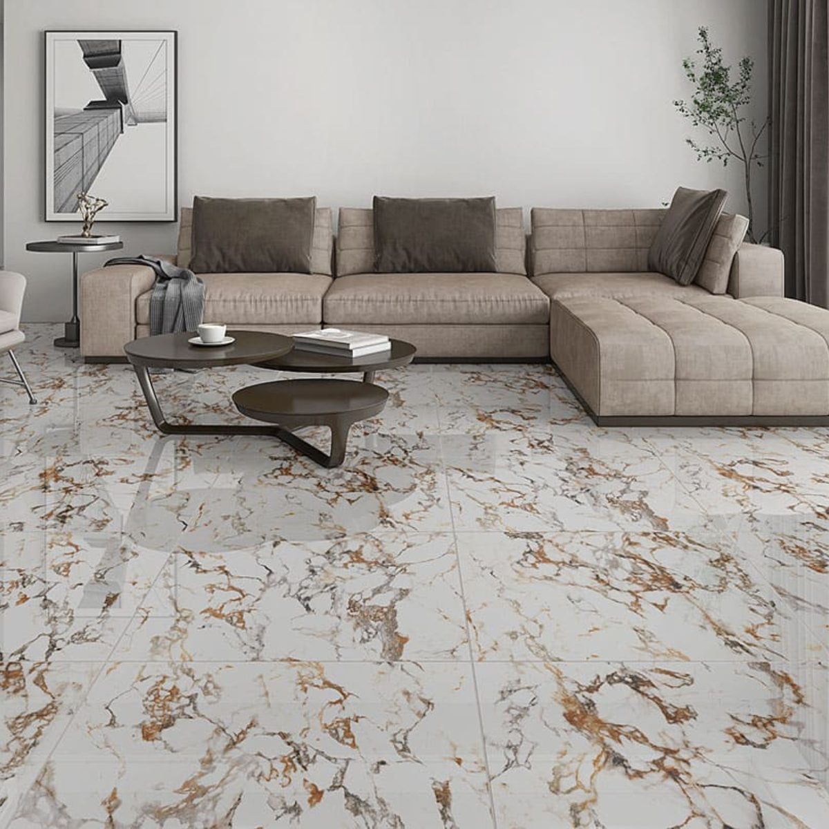 PISO VIVARA RT POLIDO FORMIGRES 66x66 - Imagem 2